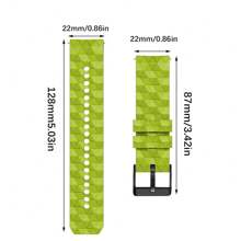 1 Piece Of 22mm Football Pattern Watch With Silicone Material For Comfortable Wearing, Sports And Fitness Replacement Bracelet Suitable For Shopping, Work, Sports And Other Scenarios. It Is The Best Choice For Women's Gifts And Is Suitable For Smart Watch Accessories Such As Jiaming, Etc