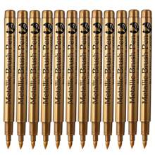 6入組筆刷頭硬頭金屬顏料記號筆，金銀色永久藝術記號筆，適用於漫畫手工藝品剪貼簿文具用品 - 彩色 - 查看 16