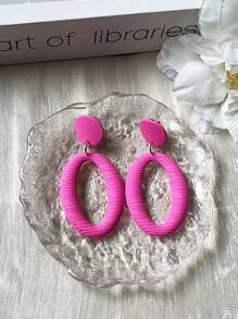 1 Pair Chic Geometric Ear Cuffs, European & American Fashion, Minimalist Design, Versatile For Spring, Summer, Autumn, Winter