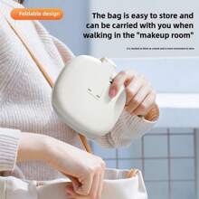 OBOVAY 1个带支架的LED化妆镜，亮度可调，带补光灯，适用于家庭、卧室、书桌、旅行，便携式梳妆镜