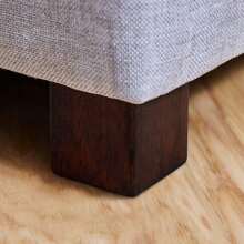 30" Hinged Storage Ottoman, Gray