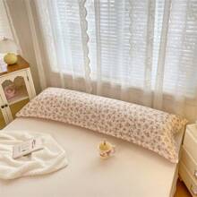 1pc New A-Class Knitted Fabric Digital Printed Pillowcase - Hearts, Flowers, Cartoons, Leaves, Dots, Forest Patterns, Ins Pastoral Style, Thick Brushed Double-Sided Pillowcase, Couples Long Pillowcase, Pillow Inner Cover, Skin-Friendly, Soft, Breathable, Suitable For All Seasons (Only Pillowcase, No Pillow Insert)