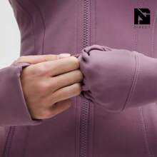 Lululemon Define Jacket Nulu Women's Lightweight, Full Zip Running Track Jacket-For Yoga Gym Running-Sweat-Wicking-Yoga-All Seasons Sport-Spring/Summer-Autumn/Winter-Mother's Day Gifts-Father's Day Gift - Lavender Lux - 查看 6