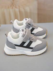 1双儿童运动鞋春季新款舒适柔软儿童鞋男童鞋软底休闲鞋宝宝百搭轻便鞋 - 灰色 - 查看 2