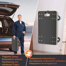 Hengmei Rollbrett Transportroller 1/2 Stück Transporthilfe Mit 2 Feststellbremse Möbelroller Aus Holz Rollwagen Für Möbel Transport 200 Kg Belastbarkeit Pro Plattform Mit 360° Rolle, 600 X 400 X 145 Mm - 1 Stück - Übersicht 6