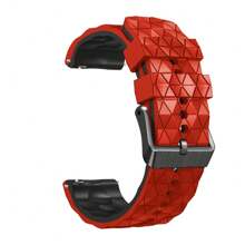 1 Piece Of 22mm Football Pattern Watch With Silicone Material For Comfortable Wearing, Sports And Fitness Replacement Bracelet Suitable For Shopping, Work, Sports And Other Scenarios. It Is The Best Choice For Women's Gifts And Is Suitable For Smart Watch Accessories Such As Jiaming, Etc
