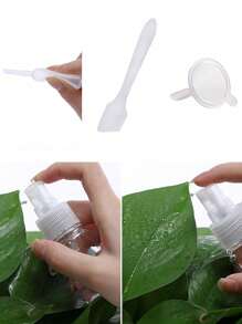 Travel Refillable Bottle Set Spray Lotion Shampoo Shower Gel Tube Bottling Cosmetic Empty Liquid Container Portable Tool Refill - Clear - View 5