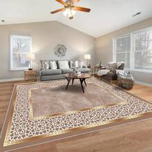 [Respaldo acolchado de terciopelo de cristal, grosor de 5 mm] 1 Alfombra con patrón geométrico floral - Impermeable, antideslizante, absorbente, lavable, suave y cómoda. Adecuada para cocina, sala de estar, dormitorio, pasillo, baño, lavandería - Fácil de limpiar, alfombra, decoración del hogar, decoración del baño del hogar, alfombra de exterior, felpudo, decoración de otoño, accesorios de baño, regreso a la escuela
