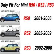 For Mini One Cooper S Hatchback Convertible R50 R52 R53 Car Rear View Mirror Covers Decoration Auto Accessories - Black - View 3