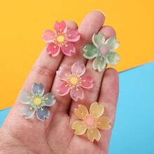 12 件夜光樱花鞋饰套装，夜光 ABS 花朵鞋饰配件，适用于凉鞋，适合生日礼物 - 彩色 - 查看 6