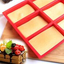 1pc Non-Stick Silicone Baking Mold, 9-Cavity, Oven & Microwave Friendly, Heat-Resistant, Versatile Kitchen Tool For Bread, Brownies, Fondant - Multicolor - View 10