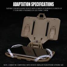 Tactics Cell Phone Holder Admin Pouch Map Navigation Pouch Molle Hunting Vest Chest Accessories Fold Smartphone Pouch - CAMO - View 5
