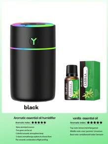 1套，230ml，自动定时喷雾带氛围灯，ABS材质空气加湿器（插入式），室内香薰扩散器，汽车空气清新剂，车载空气清新剂，卧室空气净化器 - 小型香薰加濕器 - 查看 13