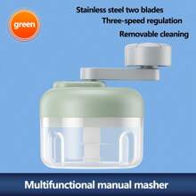 Smart Automatic Garlic Chopper And Grinder - USB Rechargeable Electric Kitchen Crusher For Garlic, Chili, Onion, Spices And More. Perfect For Fresh Ingredient Prep, Food Processing Tool | Portable Appliance | Transparent Container, Garlic Mincer - Multicolor - View 2