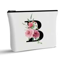 母亲节礼物 帆布化妆包 便携拉链化妆包 大容量拉链手拿包 小邮包 化妆包 旅行包 简约化妆包