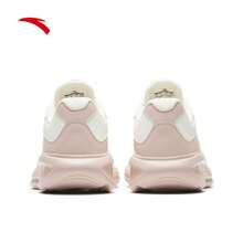 Anta 女士减震软底有氧跑步鞋，皮革鞋面，防水，保暖内衬，轻便跑步运动鞋