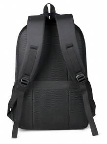 1pc Large Capacity Business Backpack, Fits Up To 17-Inch Laptop, Adjustable Shoulder Strap, Casual , Ideal For Commuting, Work And Travel, Suitable For School Season, Daily Commute And Vacation