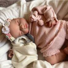Reborn Dolls Girl Has The Softest Body Like A Real Sleeping Baby Reborn Babies Silicone Doll 20 Inch Lifelike Doll - Nhiều màu - Xem 6