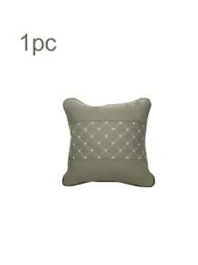 1pc/2pcs Car Lumbar Support Pillow With Embroidery Design, Automotive Seat Waist Cushion