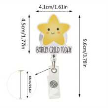 1 cái/3 cái Cuộn giữ huy hiệu y tá bệnh viện bằng Acrylic phẳng có thể thu vào, Cuộn giữ huy hiệu y tá, Kẹp giữ thẻ ID, Đồ dùng học tập, Quay lại trường học - Nhiều màu - Xem 2