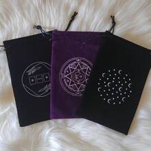 1pc Tarot Card Storage Pouch, Black Soft Velvet Drawstring Bag, Velvet Tarot Card Holder Bag, Holiday Storage Bag, Jewelry Pouch, Gift Box, Box, Bridesmaid Gifts, Gift Bags, Gift Bag, Bag, Gift Bag Paper, Gift Bag Small, Gift Bag Pink, Packing Bags, Hen Do Gift Bags, For Mother's Day, Bridesmaid Gifts, Graduation Gifts, Birthday Gifts, Wedding Gifts, Birthday, Bride, Wedding
