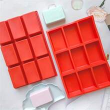 1 件不粘硅胶烘焙模具，9 腔，适用于烤箱和微波炉，耐热，多功能厨房工具，适用于面包、布朗尼、软糖 - 彩色 - 查看 5