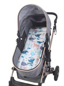 1pc Almofada de assento para carrinho de bebê, almofada espessa de absorção de choque para carrinho de bebê, cadeira alta, cadeira de balanço, berço, uso em todas as estações - Multicolorido - Ver 8