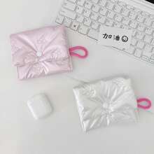 Bow Tie Zipper Coin Purse, Women's Sanitary Pad Storage Bag, Multi-Function Student Portable Storage Pouch - Multicolor - View 4