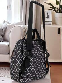 3 قطع/ مجموعة حقيبة ام مع بطانية ملابس الأطفال، حقيبة ظهر حمل كبيرة السعة، حقيبة حمل متعددة الوظائف للأم والطفل للسفر