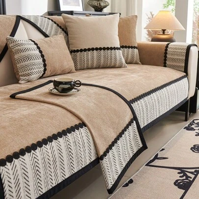 Four Seasons Universal Chenille Non-Slip Sofa Cushion Light Luxury Thick Seat Cushion Cover Blanket Warm Cover Towel Backrest Towel Armrest Towel Pet Pad Bedroom Office Sofa Protective Cushion Cover Decorative Pad Can Also Be Used For Bedside Pad Living Room Pad Baby Crawling Mat 1/2/3/4 Seat Sofa Cushion 1 Piece Gifts Birthday Graduation Sofa Cover Couch Cover Sofa Covers Room Decor Living Room Decor