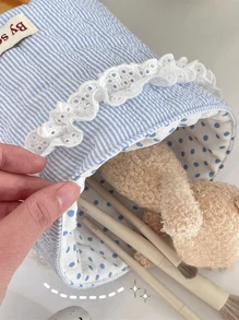 1 chiếc giỏ đựng đồ in hình nơ hoặc trái tim 3D màu hồng dễ thương, giỏ đựng đồ dùng văn phòng, giỏ đựng mỹ phẩm chống thấm nước dùng đựng cọ và đồ chăm sóc da, đồ trang trí bàn làm việc, hộp đựng đồ trang điểm. - Nhiều màu - Xem 7