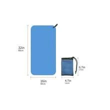 Toalla de microfibra Mutao con bolsa de malla, toallas absorbentes de secado rápido para acampar, gimnasio, yoga, mochilero, senderismo - Marina S - Ver 8