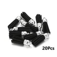 20/50 piezas Colgantes con borlas dorados y plateados, broches, accesorios para pendientes, llaveros, colgantes, borlas para manualidades y joyería DIY