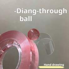 1 Stück Kristallbandball, klebrige Stresslinderungskugel, transparenter Zug-Klebebandkleber DIY Schreibwaren für Studenten, Rückkehr zur Schule
