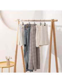 10 pièces de pinces à linge en acier inoxydable de haute qualité, cintre en métal réglable avec pinces, pince à linge portative avec crochet, décorations pour costumes, décorations de festival, cintres pour pantalons et jupes avec pinces de préhension