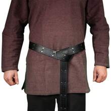 手工制作的中世纪凯尔特结压花腰带，骑士圆形皮带，适合 COSPLAY、舞台道具搭配