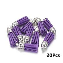 20/50 piezas Colgantes con borlas dorados y plateados, broches, accesorios para pendientes, llaveros, colgantes, borlas para manualidades y joyería DIY