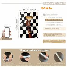 1 件，帆布挂画，带框装饰画，海报，墙面艺术，复古马提尼酒，酒吧推车艺术，酷炫公寓墙面艺术，鸡尾酒墙面艺术，复古客厅墙面装饰，折衷主义，宿舍装饰，时尚装饰画 - 彩色 - 查看 15