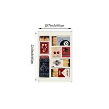 1pc Vintage Matchbox Wall Art Picture Matches Canvas Prints Paintings Retro Matchbook Poster Funky Designs Aesthetic Decor For Bedroom, Living Room, Or Office Apartment Decor Unframed Or Framed