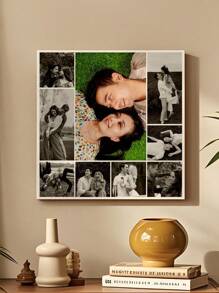 1Pc Personalized Photos To Canvas Print - Canvas Prints With Your Photos On Custom Wall Art For Bedroom,Van Gogh,Living Room, Wedding, Pet, Family, Love, Couple, Friend, Picture, Photo, Framed Wall Art,Christmas Gift ,Best Friend Gift,Family Gift,Birthday Gifts,Gift For Family/Friend/Girlfriend/Boyfriend - Multicolor - View 3