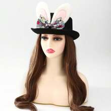 1pc Easter Plush Rabbit Ear Hat, Cosplay Costume Accessory, Photo Prop, Party Decoration