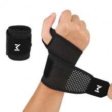1 pezzo Polsiera regolabile, supporto per articolazioni con compressione, fascia da polso sportiva, confortevole e traspirante, accessori unisex taglia unica per palestra