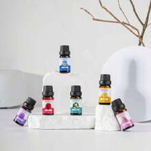 6-Scent Combination Set Of Essential Oil For Aromatherapy Diffusers, Humidifiers, Aroma Burners, Aroma Lamps, Diffusing Stones, Suitable For Use In Aroma Diffusers, Humidifiers, Aroma Burners, Aroma Lamps, Diffusing Stones, Can Be Used During Ramadan And Valentine's Day As Gifts. Birthday Graduation
