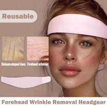 2pcs Reusable Forehead Lift Tapes, Washable & Adjustable For Men & Women, 3D Contoured Face Shaping, Wrinkle Minimizing, Blackout Sleep Or Daytime Use, Fits All Head Sizes, Comes With Storage Bag