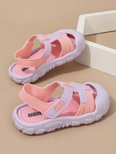1 par de sandálias novas e elegantes para meninas com tira ajustável de , adequadas para atividades ao ar livre, festas, casamentos, escolas