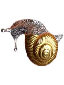 1 Paar delikate zweifarbige Schnecken-Ohrstecker, minimalistischer süßer Tierschmuck für den täglichen Gebrauch