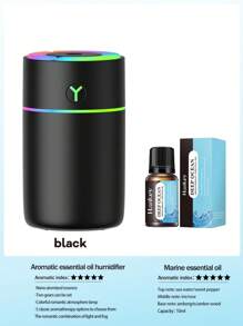 1套，230ml，自动定时喷雾带氛围灯，ABS材质空气加湿器（插入式），室内香薰扩散器，汽车空气清新剂，车载空气清新剂，卧室空气净化器 - 小型香薰加濕器 - 查看 23