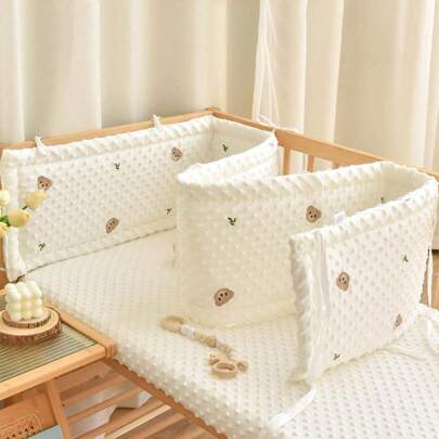 1pc 100cm/39.3 Inches, 150cm/59.05 Inches, 180cm/70.86 Inches, 200cm/78.74 Inches Baby Crib Bumper Collision Buffer Soft Bag, Baby And Child Soft Bag Collision Edge Protection, Detachable, Washable