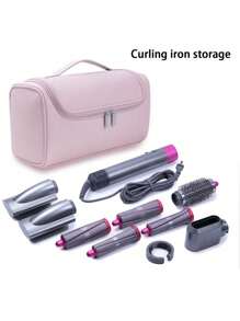 1 PIEZA Bolsa de almacenamiento portátil y elegante para secador de pelo, bolsa de belleza para guardar rizador, bolsa de almacenamiento para secador de pelo, plancha y rizador, bolsa de gran capacidad multifuncional y resistente al agua para artículos de tocador de hombres y mujeres, bolsa colgante para cosméticos, artículos esenciales de viaje, vacaciones, verano, vuelta al colegio, bolsa para la escuela, bolsa de viaje para mujeres, bolsa de maquillaje para viajes