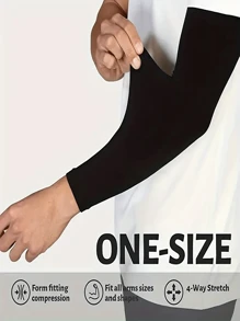 1 Paar Universal Kühlender Armstulpen für Herren und Damen - Nylon-Mischung mit UV-Schutz, Kompressionsarmstulpen, geeignet für Outdoor-Sport, Golf, Radfahren, Angeln, Wandern, Sonnenschutz und Isolation